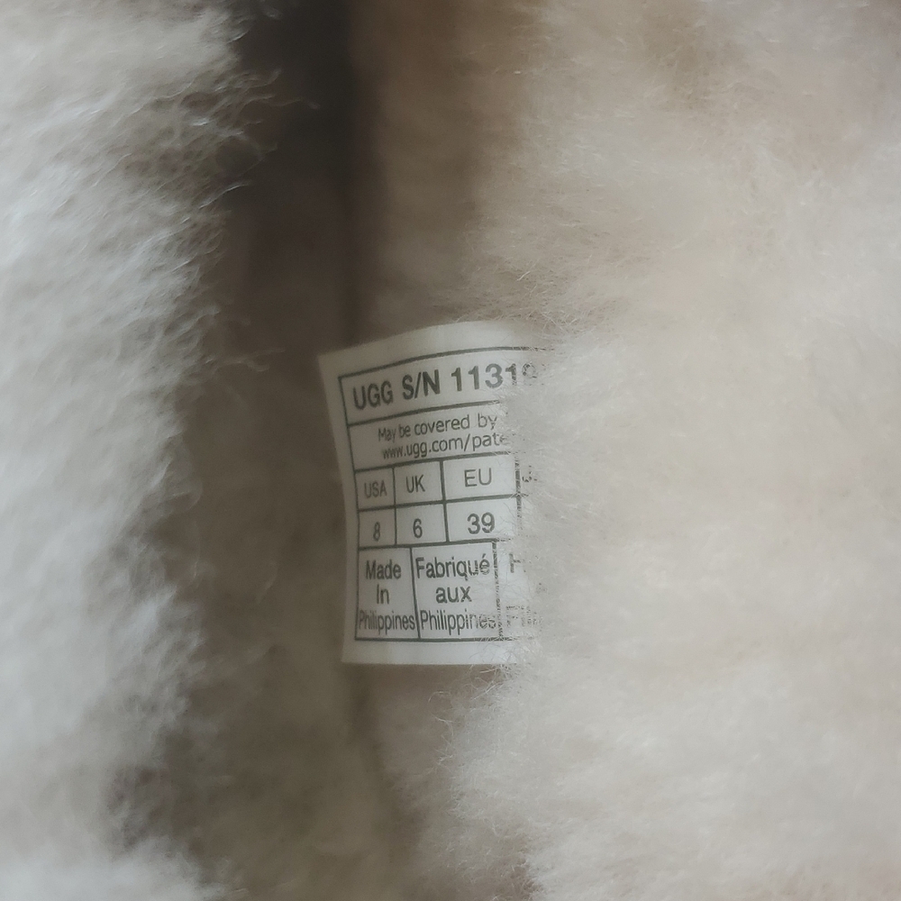UGG Cream Tan Sheepskin Slippers with Plush Lining - Picture 6 of 7